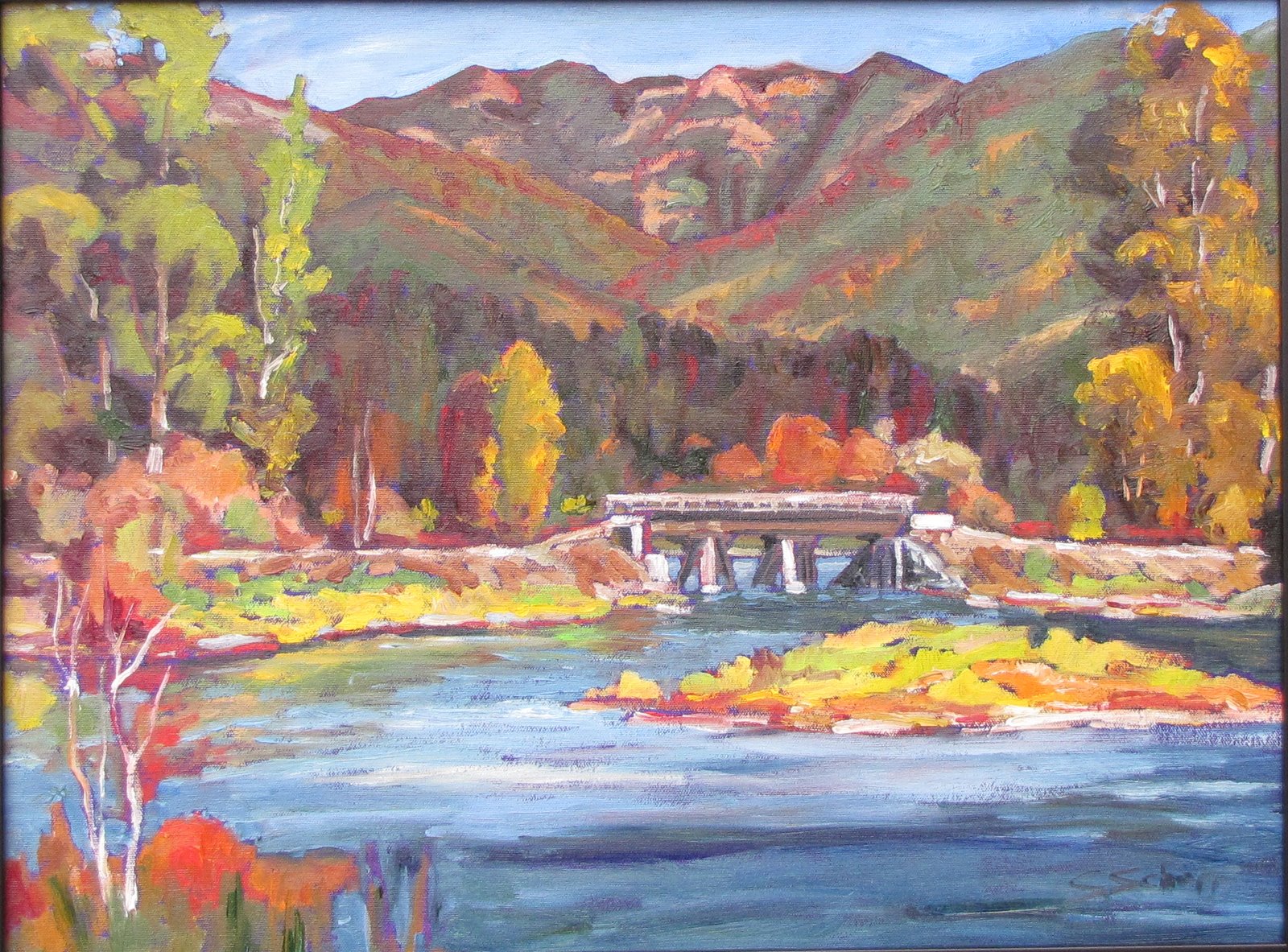 Connie Scherr "Over at the Clark Fork River Delta" Painted this last