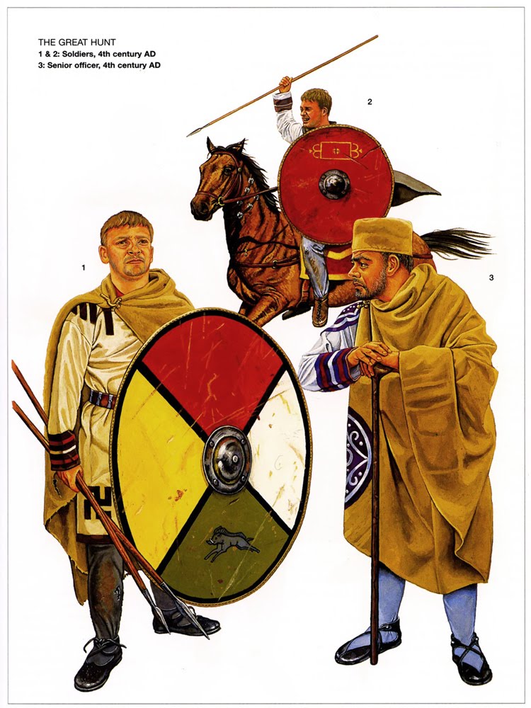 Antichi Soldati Romani Di Fanteria Leggera