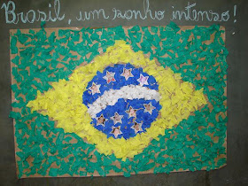 Pra Gente Miúda: Arte Bandeira - Recorte e Colagem