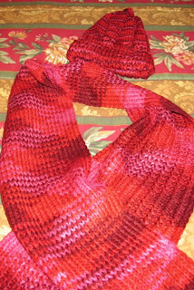 hand knit scarves