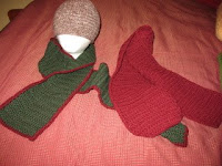 crochet hat,scarf