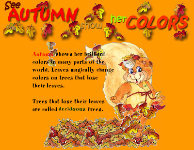 Resultado de imagen de poesia del otoño en ingles para niños