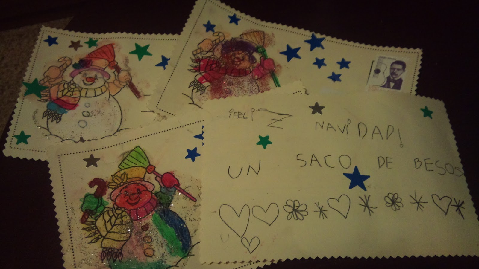 Aprendiendo en infantil: Nuestras tarjetas navideñas