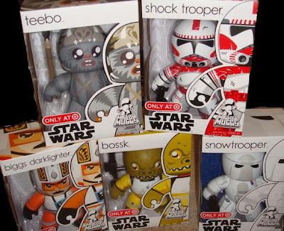 Target Exclusive Star Wars Mighty Muggs Wave - Teebo, Shock Trooper,Biggs Darklighter, Bossk, & Snowtrooper