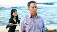 Lost - Namaste - Yunjin Kim as Sun Kwon about to hit Ben Linus (Michael Emerson) with a paddle