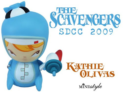 MINDstyle - San Diego Comic Con 2009 Exclusive The Scavengers Cosmic Pennie Vinyl Figure by Kathie Olivas