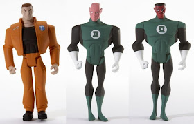 Justice League Unlimited San Diego Comic Con 2009 Exclusive Green Lantern Origins 3 Pack - Hal Jordan, Abin Sur & Sinestro loose figures
