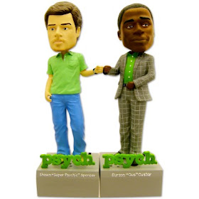San Diego Comic Con 2009 Exclusive Psych Shawn and Gus Talking Bobblehead Set