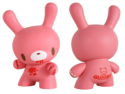 Gloomy Bear 8 Inch Dunny by Mori Chack Front and Back View