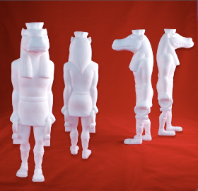 Lost Underground Art Project at Gallery 1988 - Unpainted Custom Taweret Resin Statues
