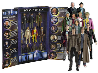 Doctor Who Eleven Doctors Action Figure TARDIS Box Set
