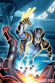 Marvel Comics - Wolverine #4 TRON Legacy Variant Cover featuring Wolverine by Brandon Peterson