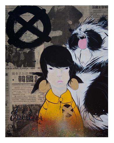 Silent Stage Gallery - Designer Con Exclusive X-Men “Jubilee“ Giclee Print by Angry Woebots