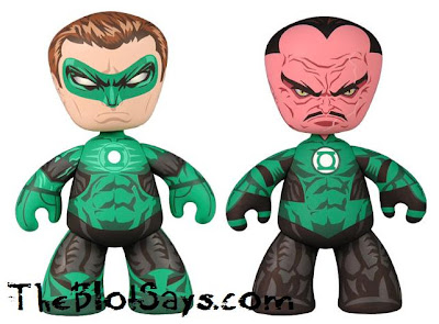 DC Universe Green Lantern Mez-Itz Movie 2 Pack by Mezco Toyz - Green Lantern & Sinestro Vinyl Figures