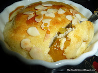 Surpriza cu piersici - un fel de sufleu!