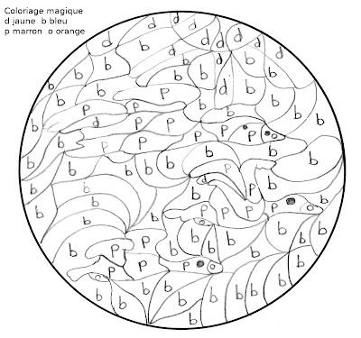 Maternelle: Coloriage magique, oiseaux en vol