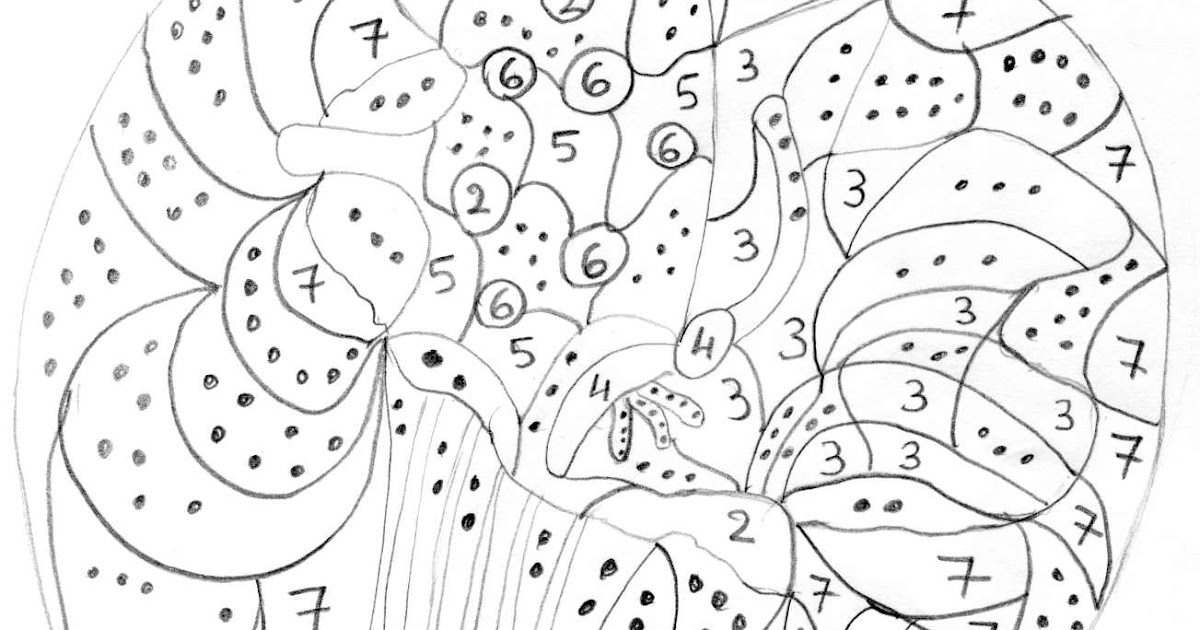 Maternelle Coloriage magique, fleur