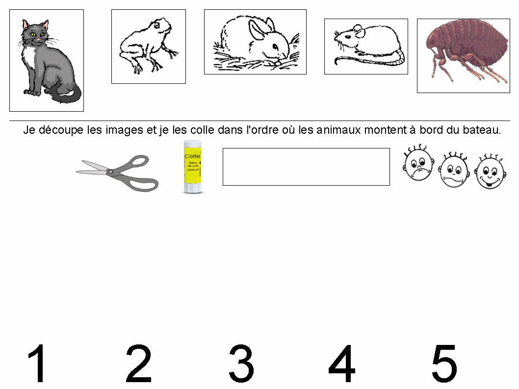 Maternelle Le bateau de Monsieur Zouglouglou, chronologie