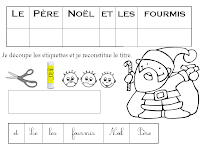 Maternelle: Le père Noël et les fourmis, retrouver le titre Maternelle: Le père Noël et les fourmis, retrouver le titre