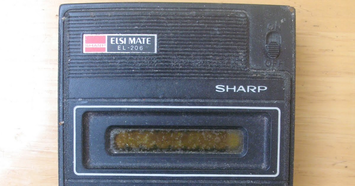 Electronic Calculator  Sharp Elsi Mate EL 206 Blues Riders