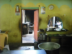Kitchen of nearby restaurant