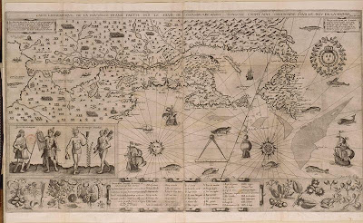 Carte de la Nouvelle France par Samuel de Champlain