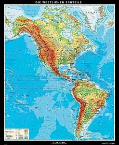 Doppelkontinent Amerika Karte