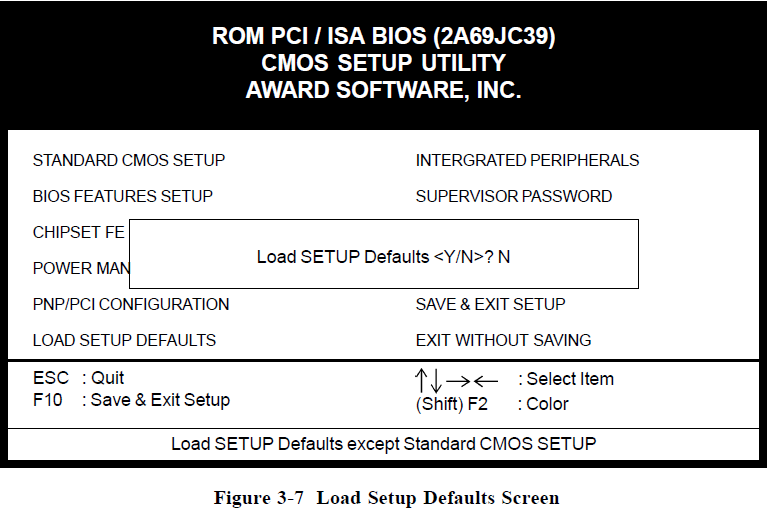 Load setup defaults перевод. Load setup defaults.