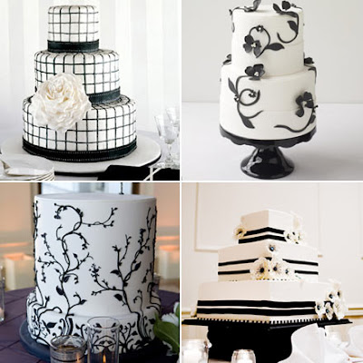 Best Black and White Wedding Cakes