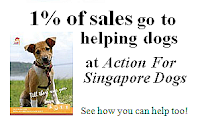 1% of sales go to help abused dogs