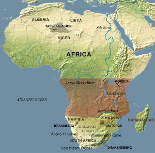 Zambezi River Map ~ AFP CV