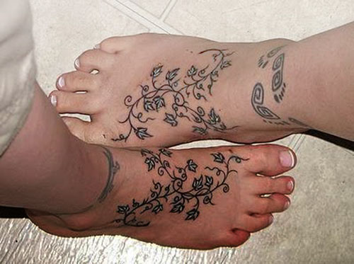 beautiful vine tattoo designs