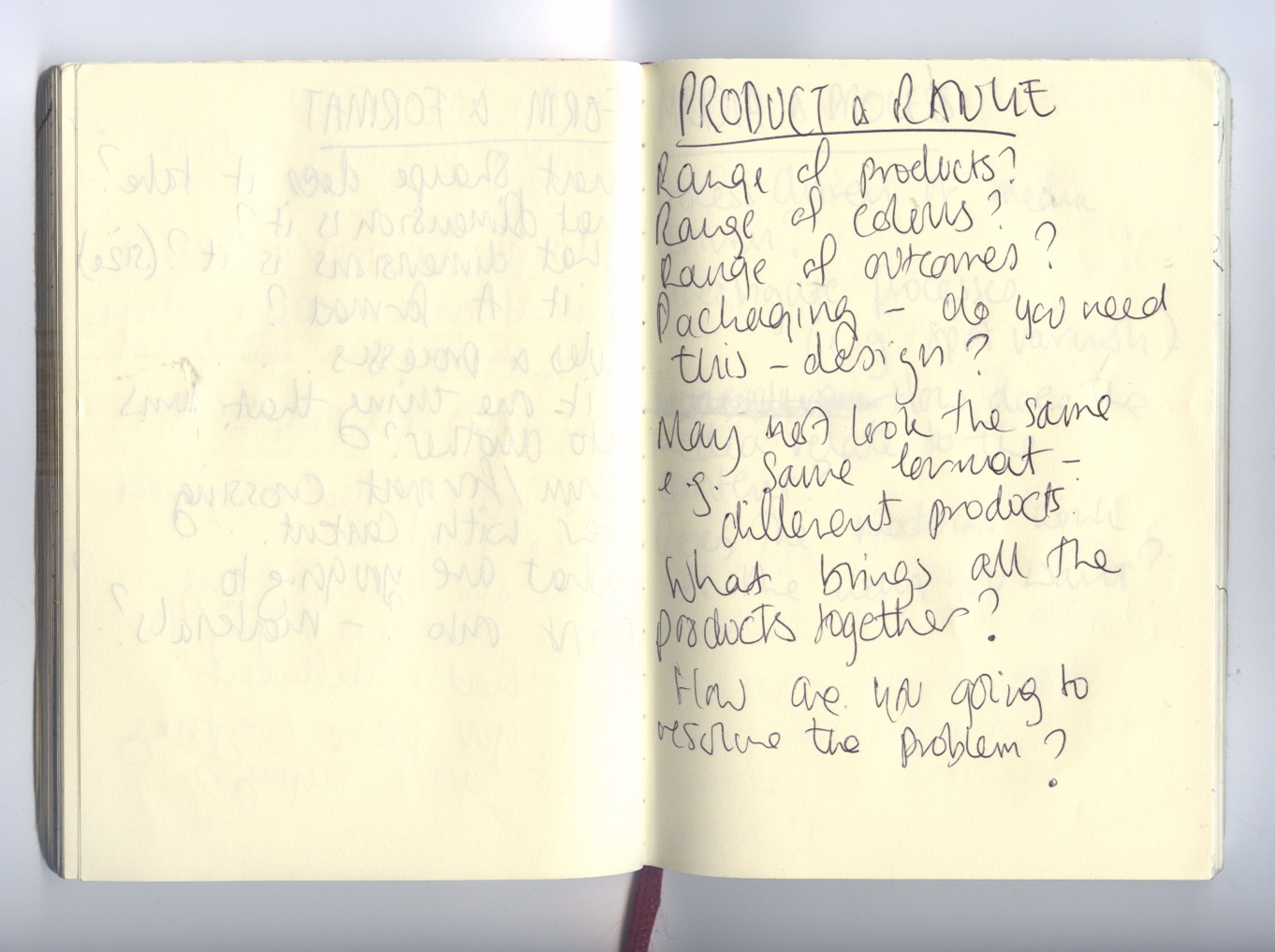 Year 1 and 2 context: Print production notes following seminar