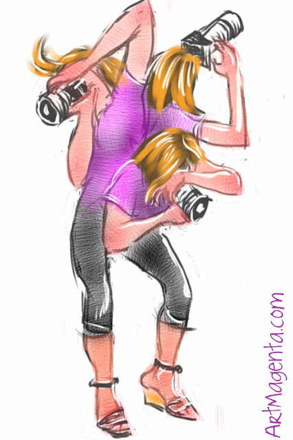 The Photographer is a sketch by illustrator Artmagenta