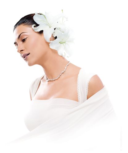 Actress Sushmita sen in Jewellery Advert in White