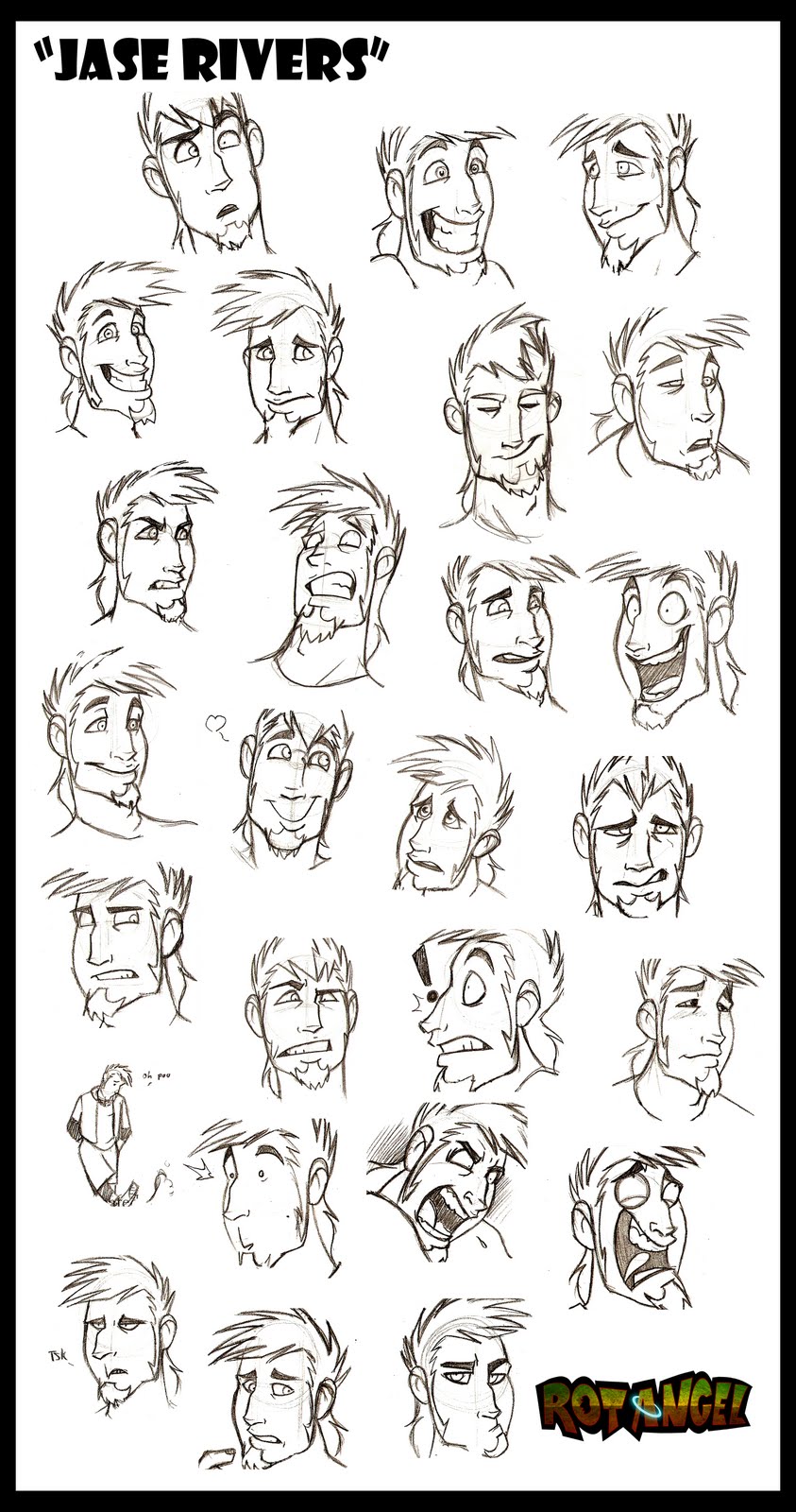 Astrozerk: RotAngel character expressions