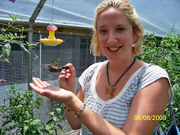Me holding a butterfly on the tour