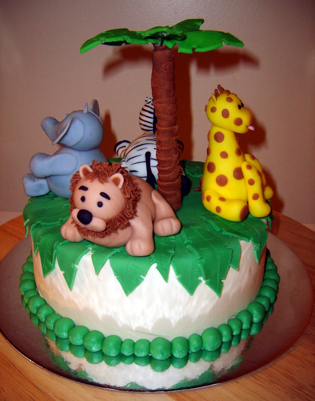 Jungle Baby Shower Cake