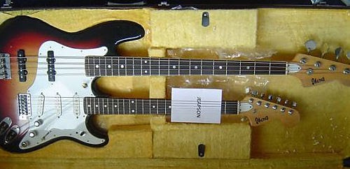 Fender double 2024 neck guitar bass