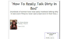 "How To Really Talk Dirty In Bed"