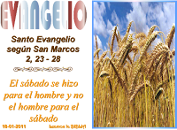 Resultado de imagen para Un sábado, atravesaba el Señor un sembrado; mientras andaban, los discípulos iban arrancando espigas.