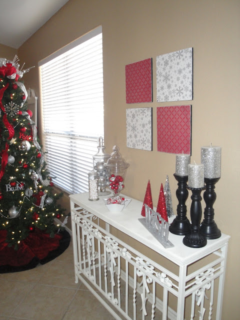 Christmas Decor: Red and Silver! - I Heart Nap Time