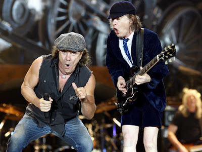 Brian Johnson Angus Young AC/DC Black Ice Tour