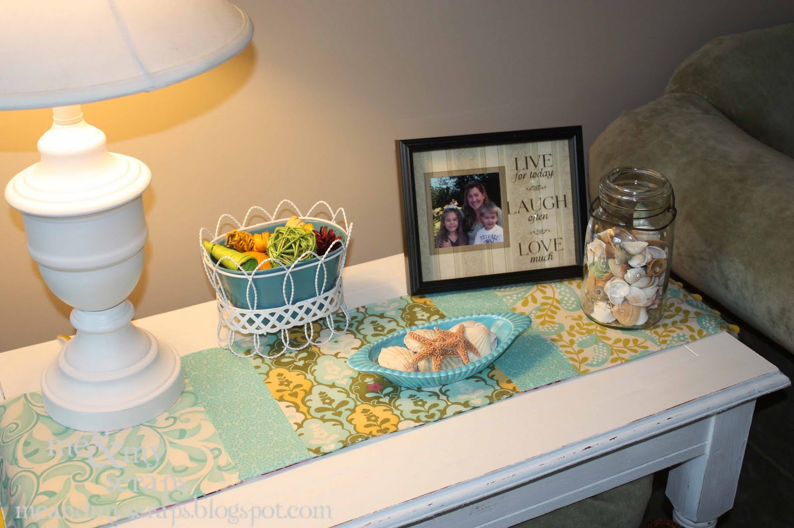 me & my scraps simple side table runner
