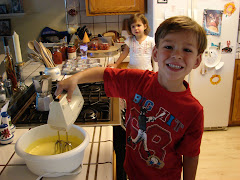 Helping Make Birthday Cupcakes
