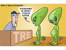 Resultado de imagem para charges - ovnis
