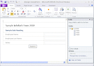 My Techy Thoughts: An Introduction to Infopath 2010 - Part-I