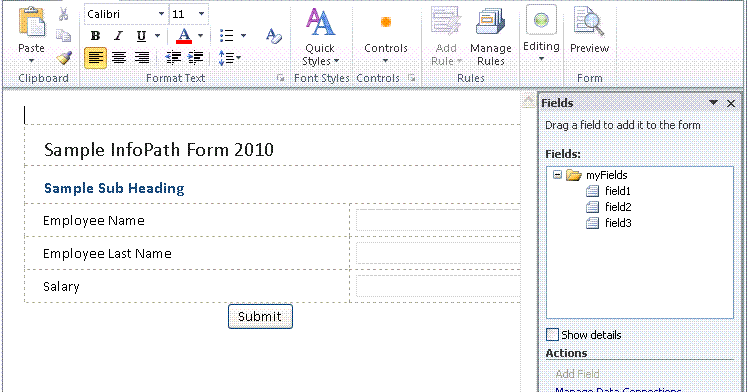 My Techy Thoughts: An Introduction to Infopath 2010 - Part-I