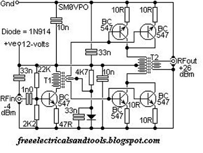 QRP HF LINEAR AMPLIFIER Schematic | Best For Circuit and Wiring