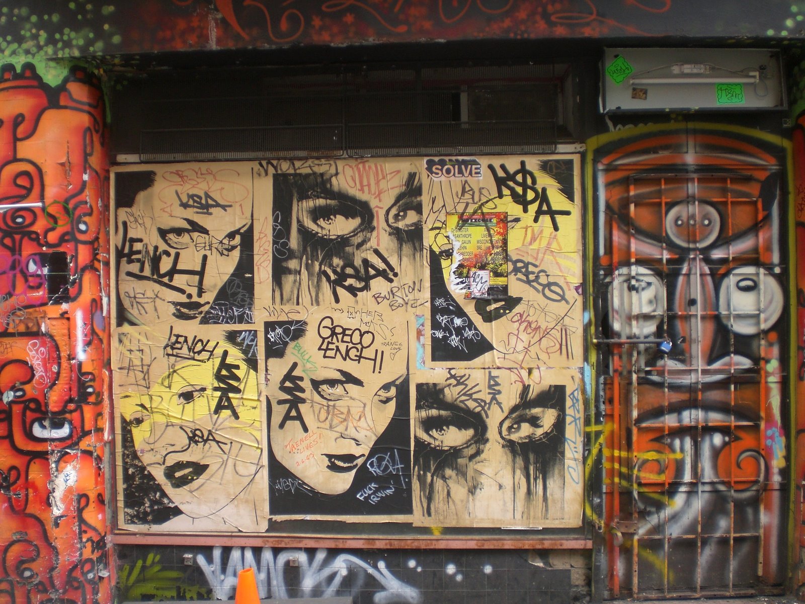 Global Graffiti Wall: Caledonian Lane, Melbourne Australia